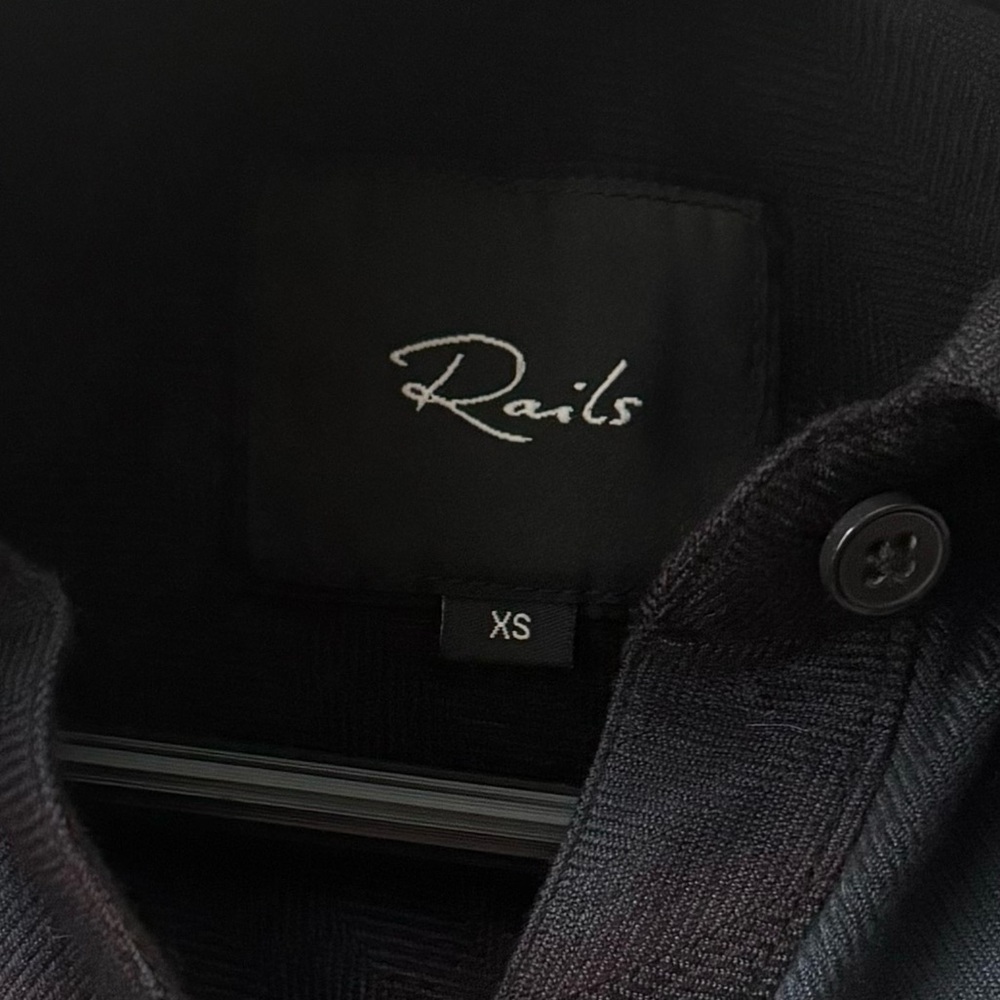 Rails Hunter Button Up In Ivory Smoke Dip Dye - image 8